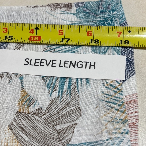 ROSEMARINE Women Linen ButtonUp Shirt Tunic Sz M Beachy Coastal Breathable Italy - Picture 11 of 13